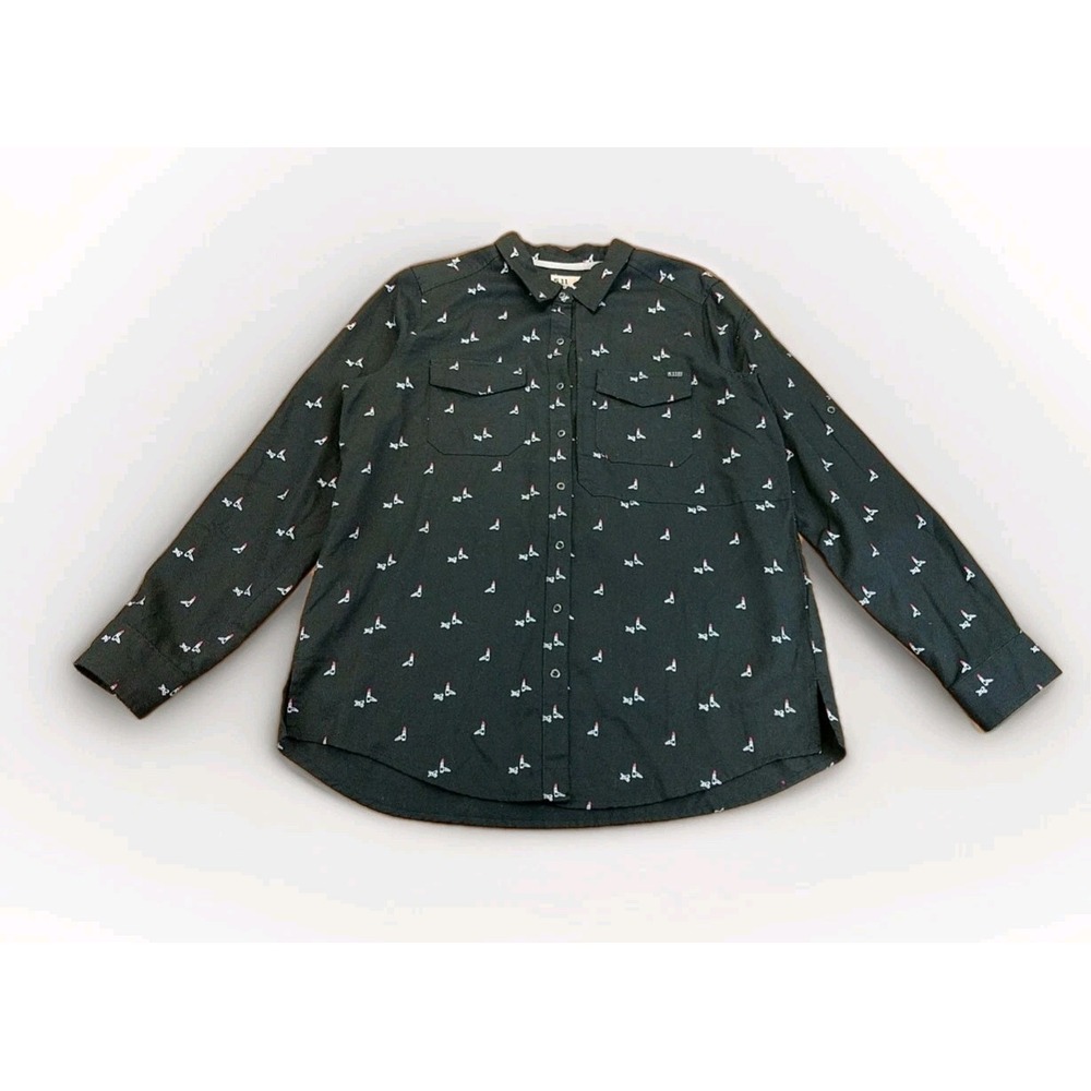 5.11 Tactical Femme Fatale Long Sleeve Conceal Carry‎ SZ LRG Roll Tab Lipstick